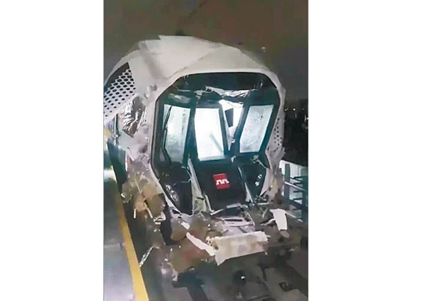 西安地鐵10號線試車追尾  傳釀傷亡