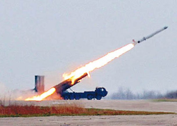 北韓日前試射戰略巡航導彈。