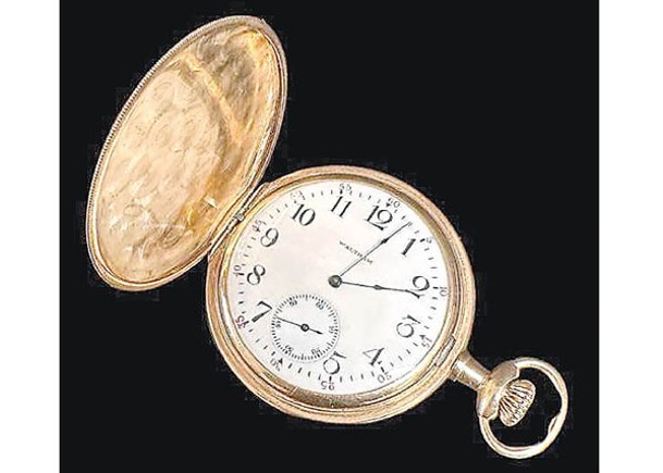 鐵達尼號  最高價文物紀錄  1162萬金懷錶矚目