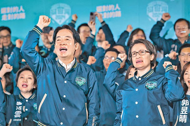 賴清德（左）及蕭美琴（右）將是新任台灣總統及副總統。（Getty Images圖片）