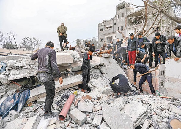 以色列空襲拉法為地面進攻鋪路。（Getty Images圖片）