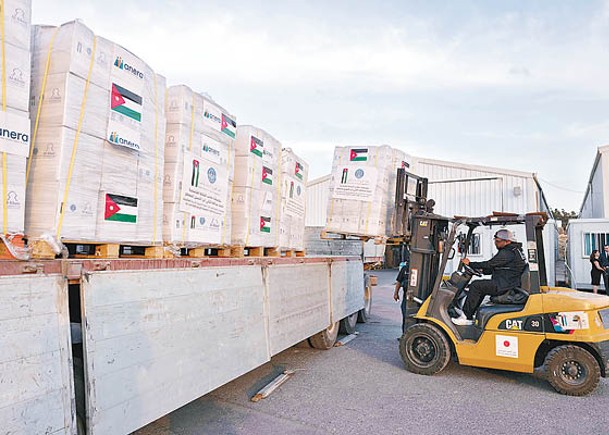 約旦：物資運送加薩屢遭阻撓