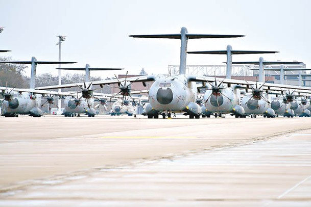 德國空軍印太地區部署編隊包括A400M運輸機。<br>（Getty Images圖片）