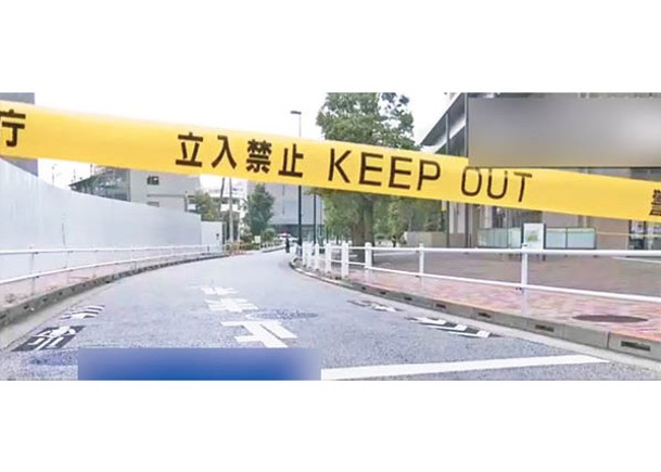 東京新宿凌晨發生兇殺案，現場拉起警戒線。