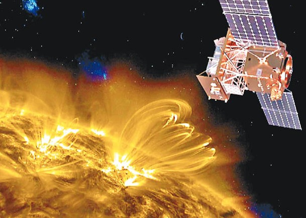 夸父一號已觀測逾百例太陽白光耀斑；圖為構想圖。