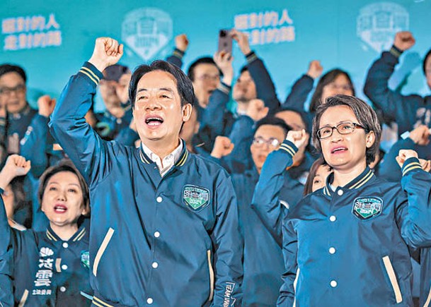 賴清德（左）與蕭美琴（右）即將接任台灣總統及副總統。（Getty Images圖片）