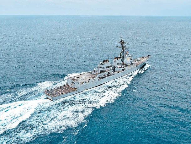 美國梅森號一直在紅海巡航戒備。