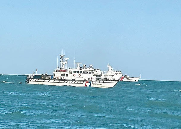中方船隻逼近金門。