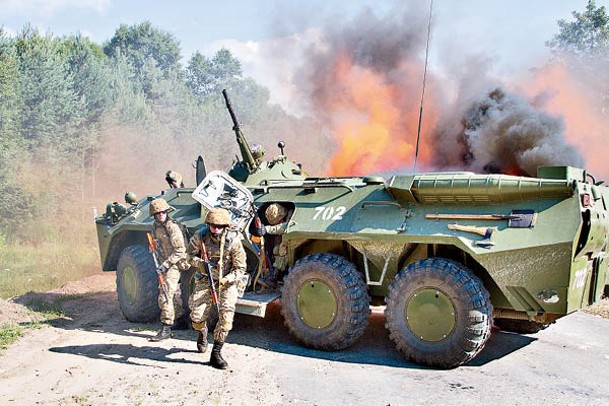 美國無意向烏克蘭派遣軍事教官。圖為烏軍訓練。