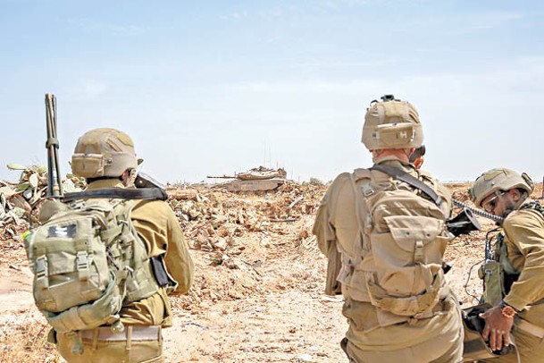 以色列軍隊向拉法推進。
