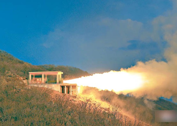 北韓早前進行火箭引擎點火試驗。