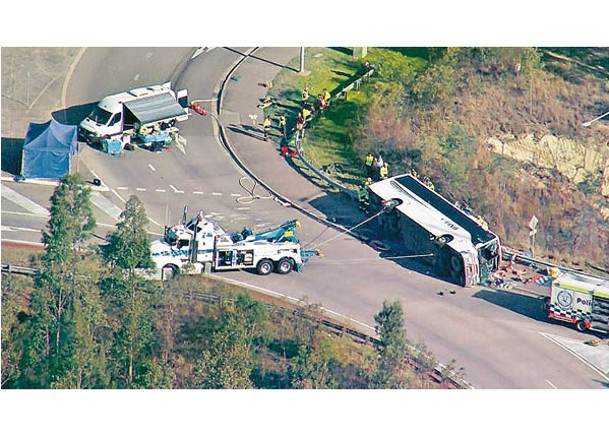 獵人谷去年6月發生巴士翻側事故。
