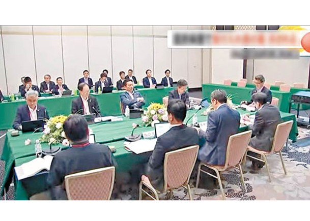 熊本市舉行九州地區知事會議。（電視畫面）