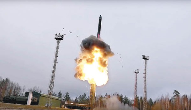 俄羅斯試射洲際導彈。