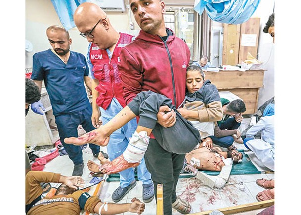 以色列與哈馬斯開戰後大批兒童傷亡。（Getty Images圖片）