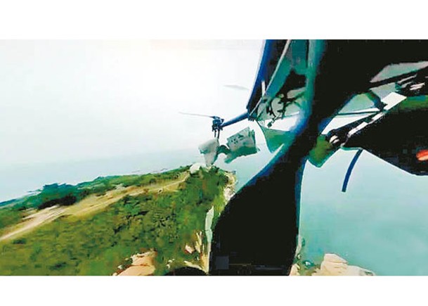 有大陸科企利用無人機往台灣金門散發傳單。