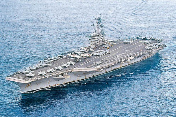 羅斯福號已停靠釜山海軍基地。