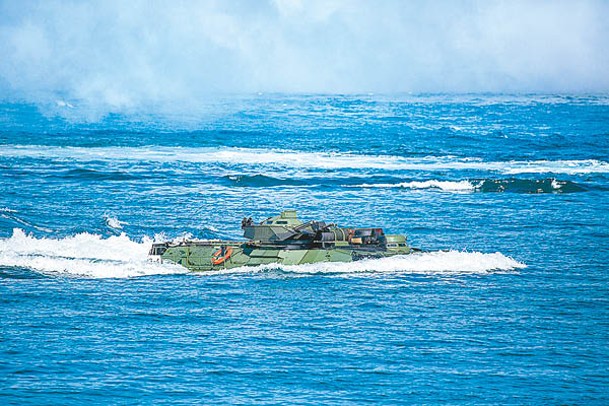 台軍過往曾進行兩棲作戰訓練。（Getty Images圖片）