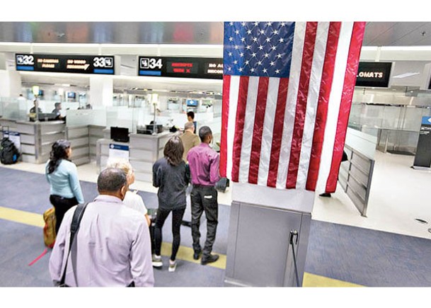 近年美國多次對入境的中國留學生盤查遣返。圖為美國機場。