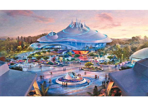 迪士尼太空山下月杪關閉 2027年新貌亮相