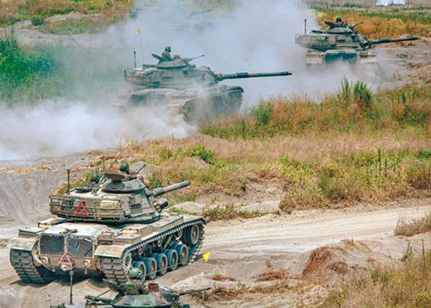 台軍M60A3坦克已服役近30年。（Getty Images圖片）