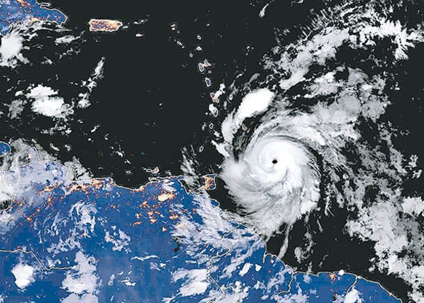 4級颶風「貝里爾」奔往加勒比海