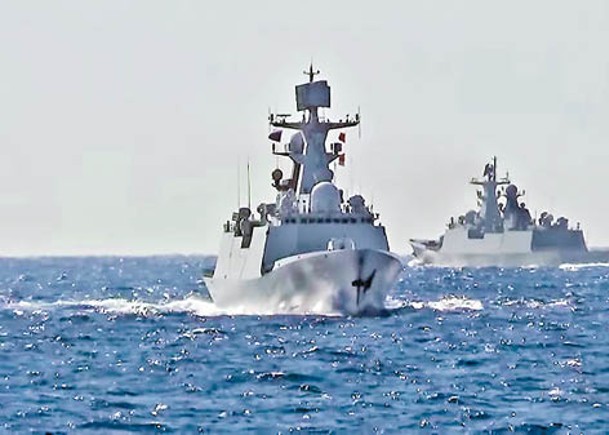 中俄軍艦曾展開海上聯合巡邏。