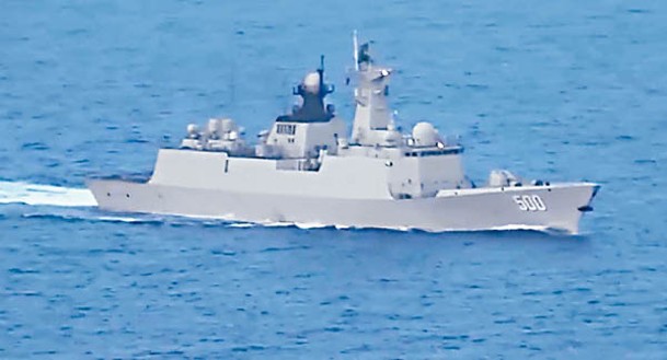 導彈護衞艦咸寧艦首次參加中外聯演任務。