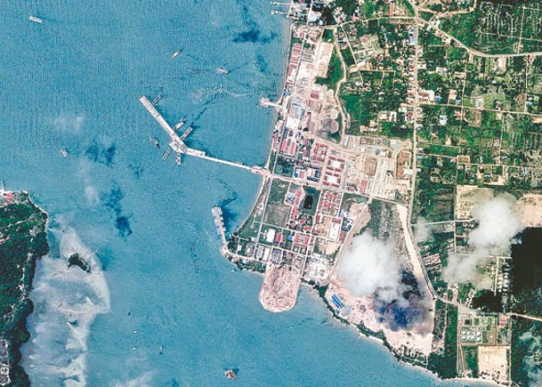 柬埔寨雲壤軍港或已投入營運。