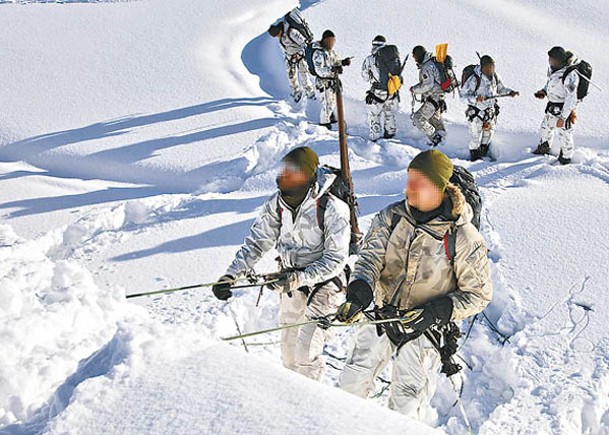 美軍在北極進行訓練。