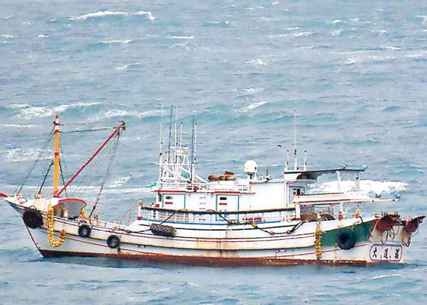 台灣澎湖籍漁船大進滿88號（圖）遭帶回大陸圍頭港。