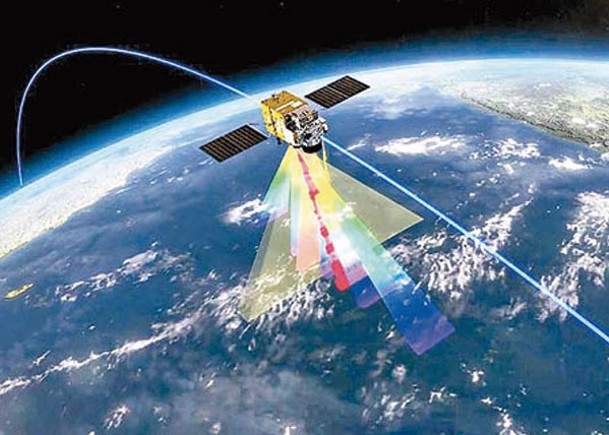 陸地生態系統碳監測衞星投入使用；圖為示意圖。