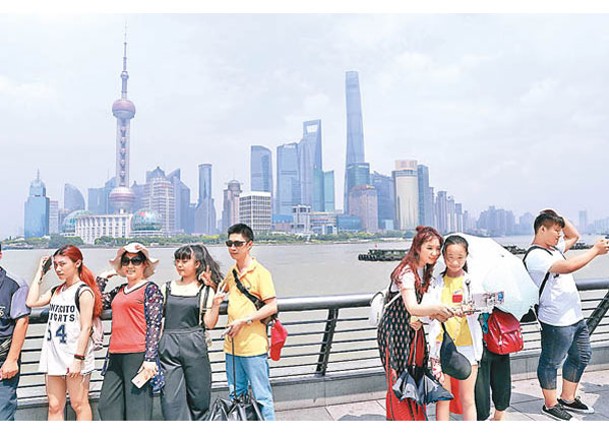 上海持續高溫。（中新社圖片）