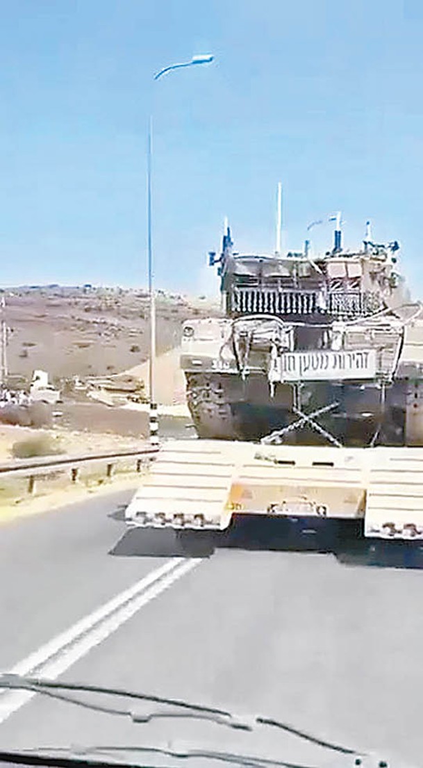 以軍調派坦克赴黎巴嫩邊境。