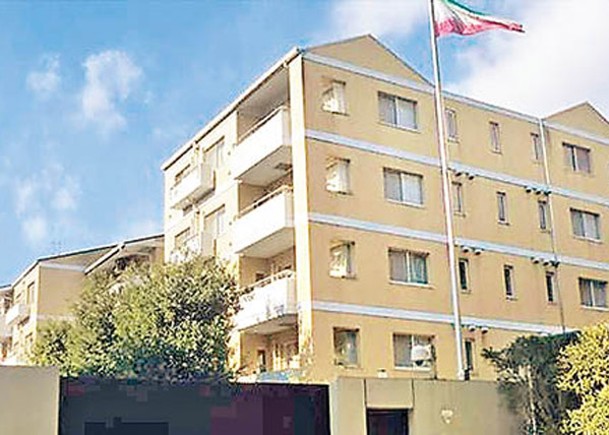 伊朗駐黎巴嫩大使館（圖）譴責以色列襲擊。