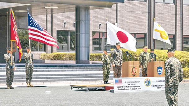 日本與美國近年加強軍事合作。