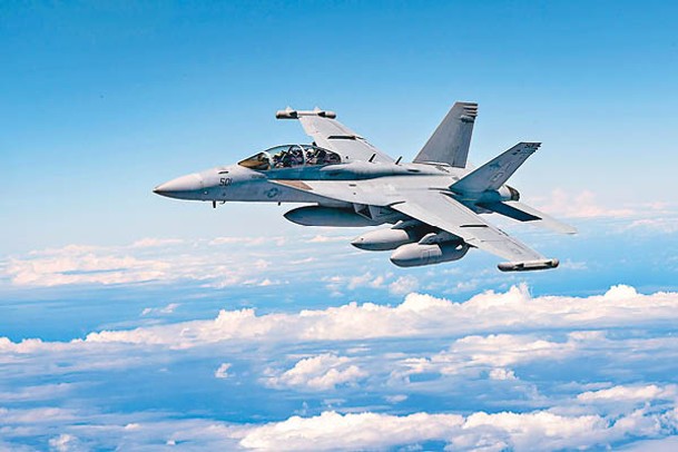美軍F/A-18F戰機參與演習。