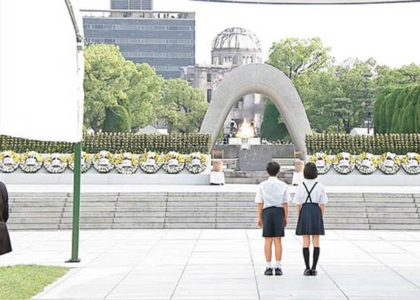 日本廣島原爆79周年，民眾到現場致哀。