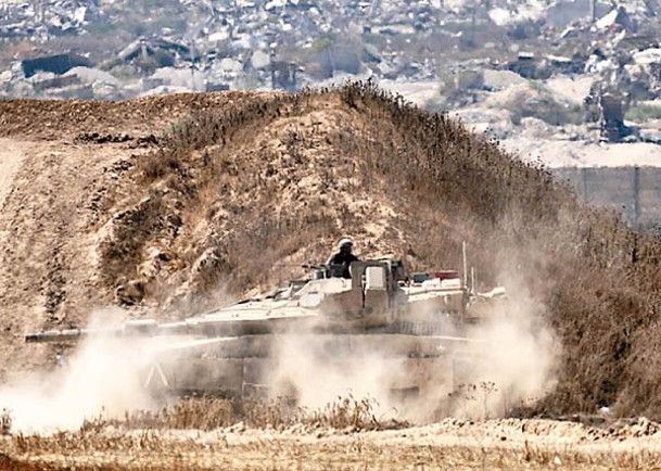 以軍坦克於加薩地帶作戰，哈馬斯指以色列無意停火。