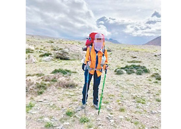 上海女子Rocky（圖）獨自徒步西藏希夏邦馬雪山遇難。