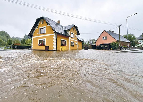 歐洲中部暴雨成災。（Getty Images圖片）