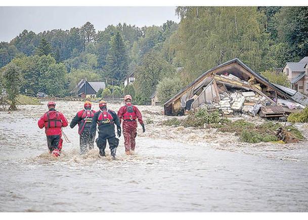 歐洲遭遇暴雨 中部及東部8亡