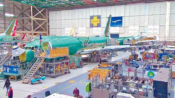 波音位於西雅圖地區廠房主要負責生產737 MAX系列、777及767飛機。