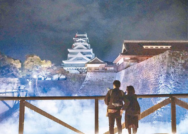 熊本城人造雲海  規模日本最大