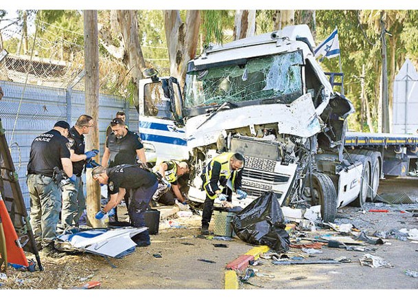 特拉維夫貨車撞人群1死  疑屬恐襲