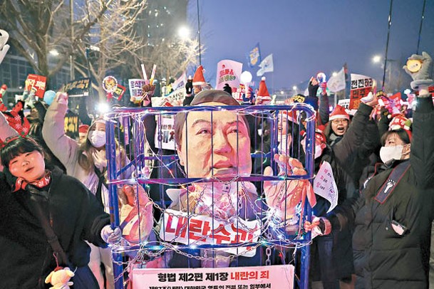 民眾多次舉行反尹錫悅示威。（Getty Images圖片）