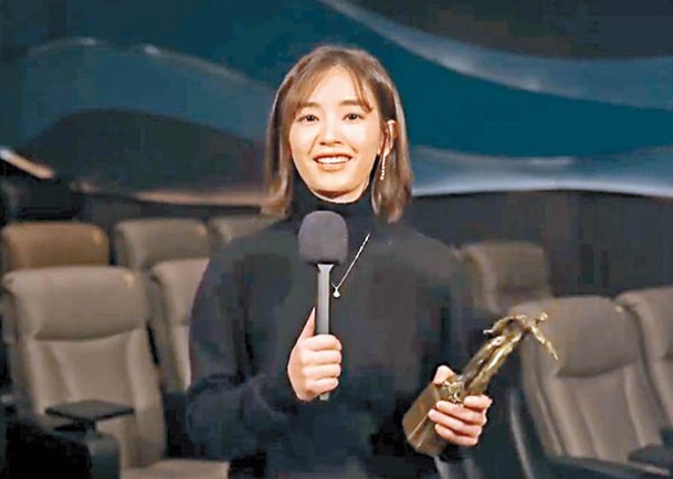 劉雅瑟憑《智齒》榮膺「最佳女演員」，視之為極大鼓勵。