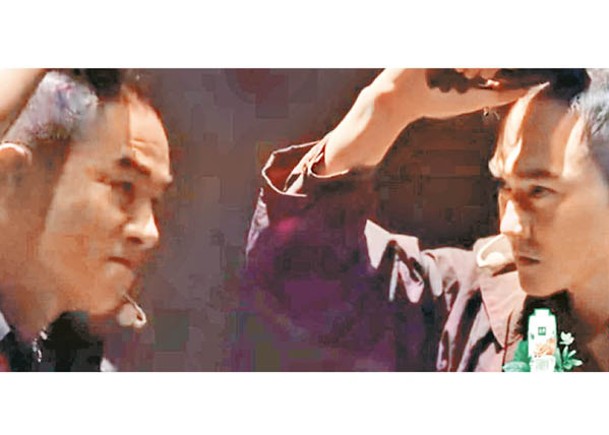 陳小春與張智霖突然剃頭，觀眾大為意外。