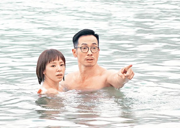 陳豪與譚凱琪拍落水戲看似輕鬆，其實凍到震！