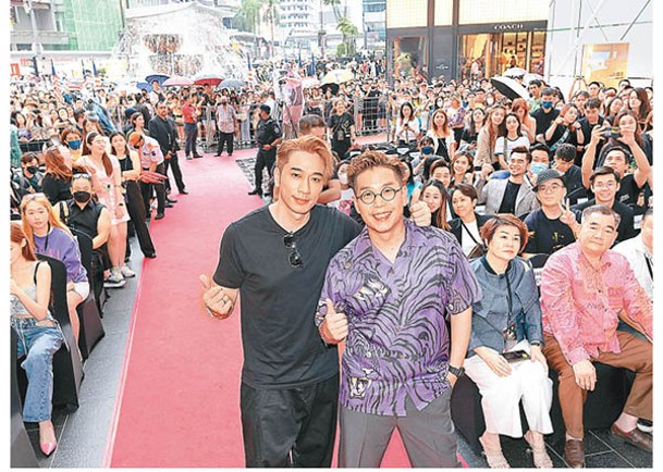 吳卓羲與林曉峰在馬來西亞出席活動，大受歡迎。